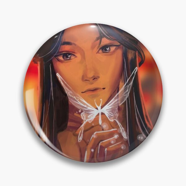 Aperçu de l'œuvre Bénédiction officielle du paradis Xie Lian papillon chinois en argent tgcf créée et vendue par mummymilkerz.