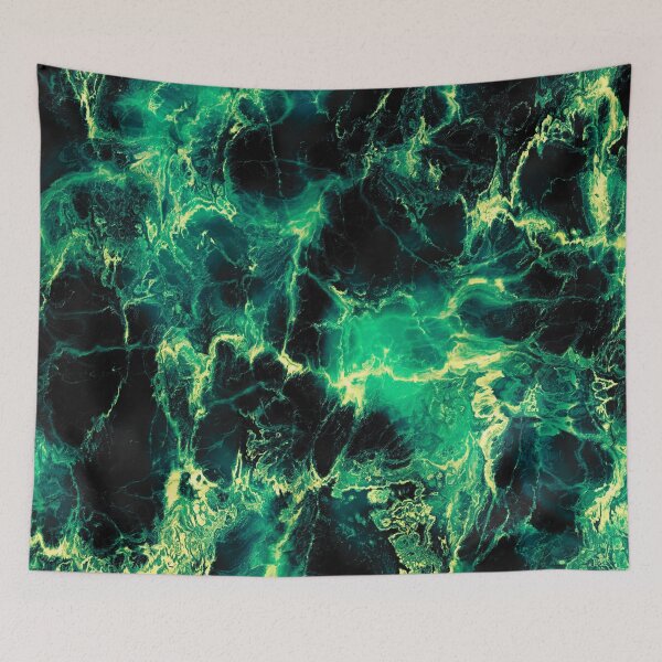 Item preview, Marble Turquoise, blue,teal,black abstract pattern designed and sold by cutecrazytshirt.