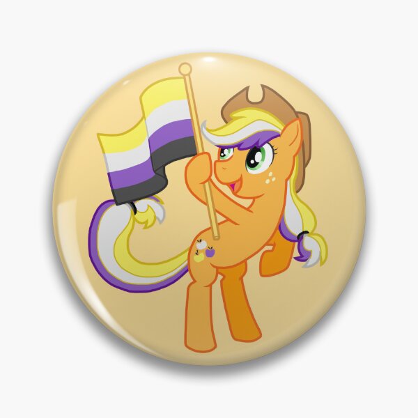Item preview, Non-Binary Applejack - My Little Pony NB Enbe Pride LGBT+ Flag designed and sold by Zphal.