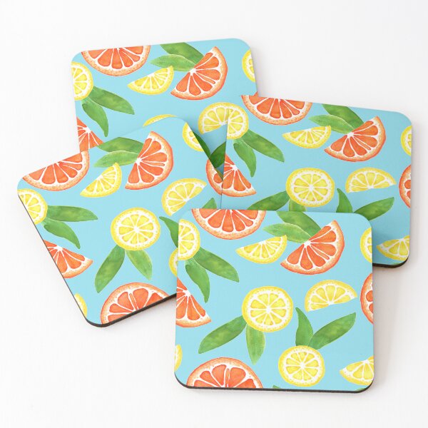 Item preview, Summer Citrus - Blue designed and sold by KelliroDesigns.