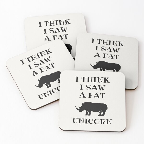 Item preview, I Think I Saw A Fat Unicorn | Unicorn | Rhino designed and sold by Einstein12345.