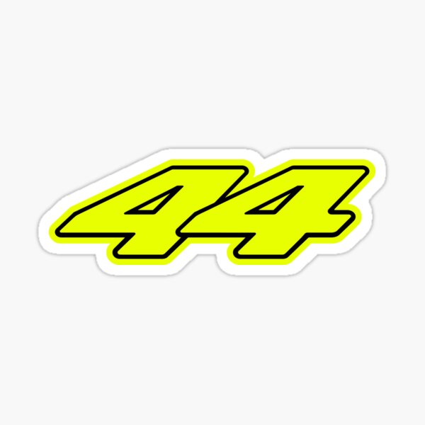 Lewis Hamilton #44 Amarillo - F1 2022 Pegatina