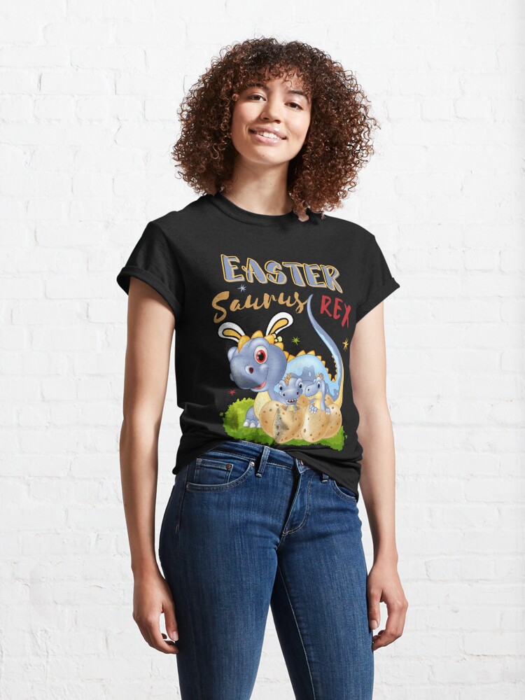 Discover Easter Saurus Rex Happy Easter 2022 Gift Easter Dinosaur  Classic T-Shirt