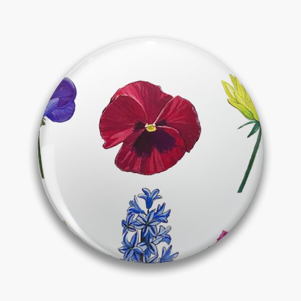 Item preview, Bright gouache flowers designed and sold by Kinasart.