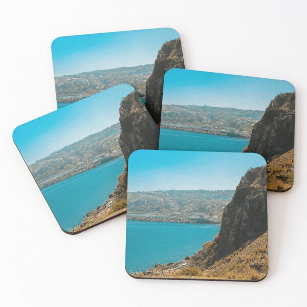 Item preview, Calm mountain views from the blue ocean  designed and sold by anisbbmbrush.