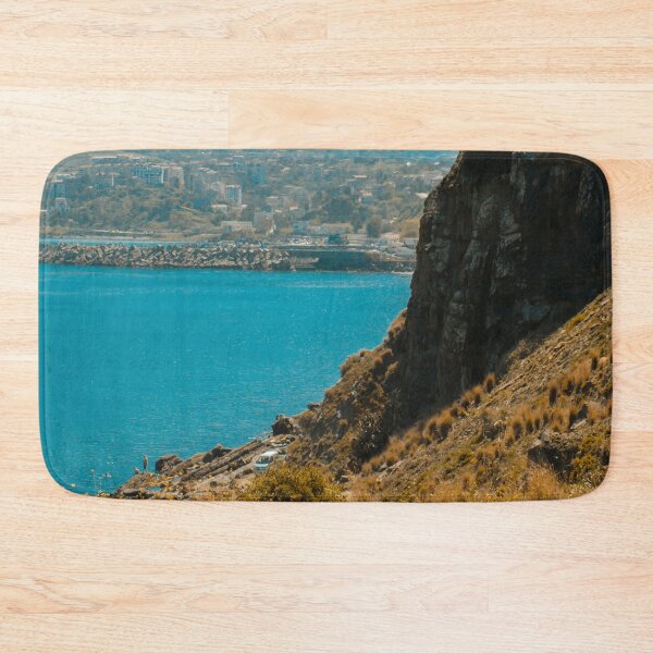Item preview, Calm mountain views from the blue ocean  designed and sold by anisbbmbrush.