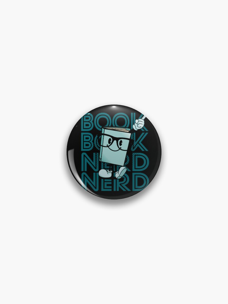 BOOK NERD Pin for Sale by retrippy