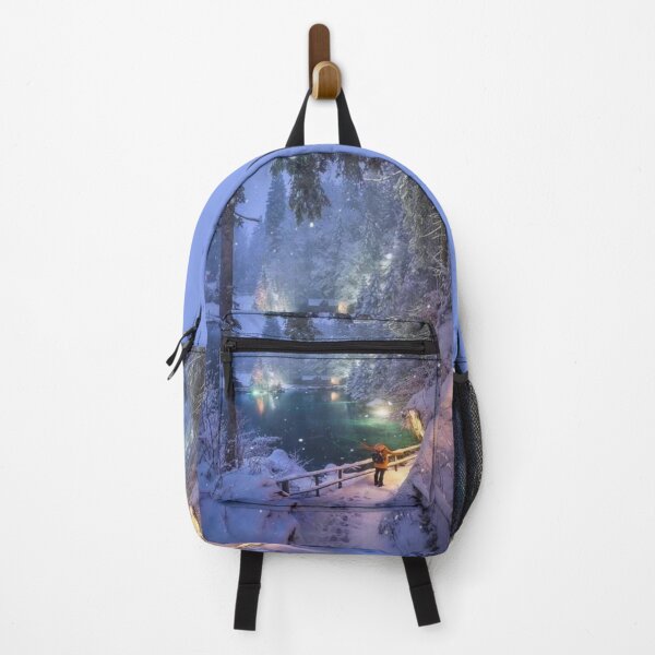 Item preview, The snowy path around the lake. designed and sold by Karine Dupras.