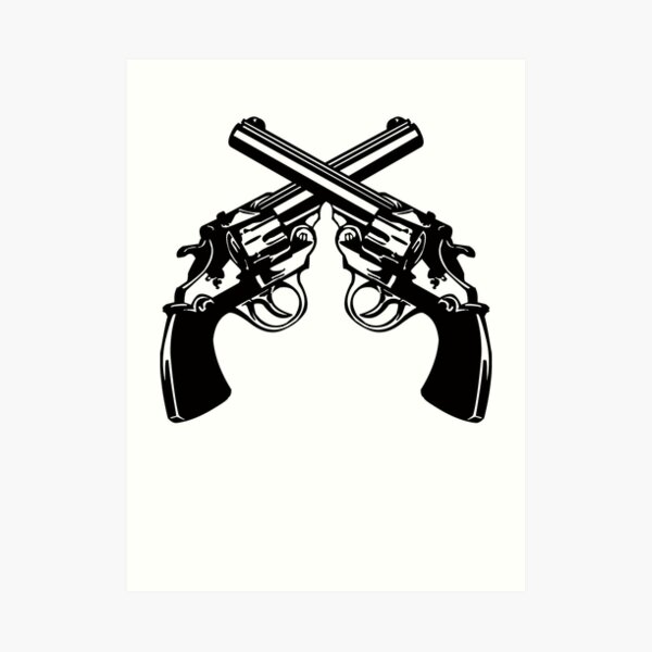 Guns Art Print By Nagababa Redbubble
