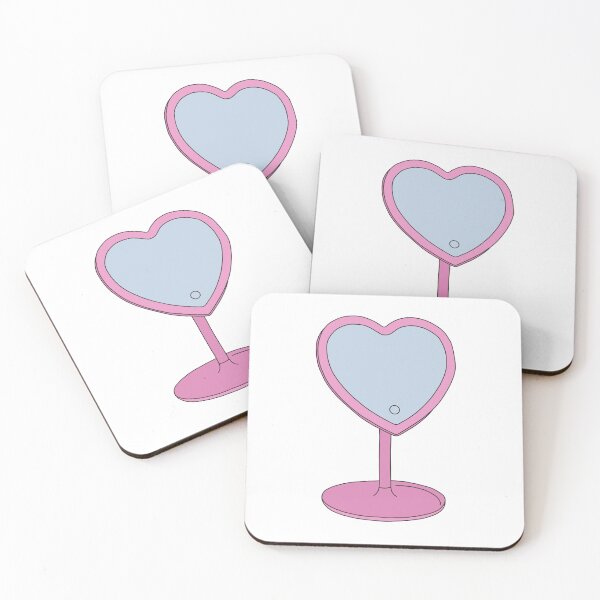Item preview, Heart vanity mirror designed and sold by PeachCatDesigns.