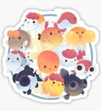 Troubling of Goldfish Sticker