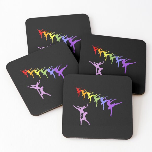 Item preview, El lago de los cisnes - figuras de bailarina de ballet en colores del arco iris designed and sold by simonayoshida.
