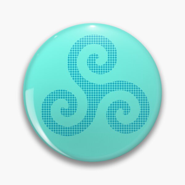 Item preview, Cyan Dot Triskele designed and sold by Queer AF Warlock.