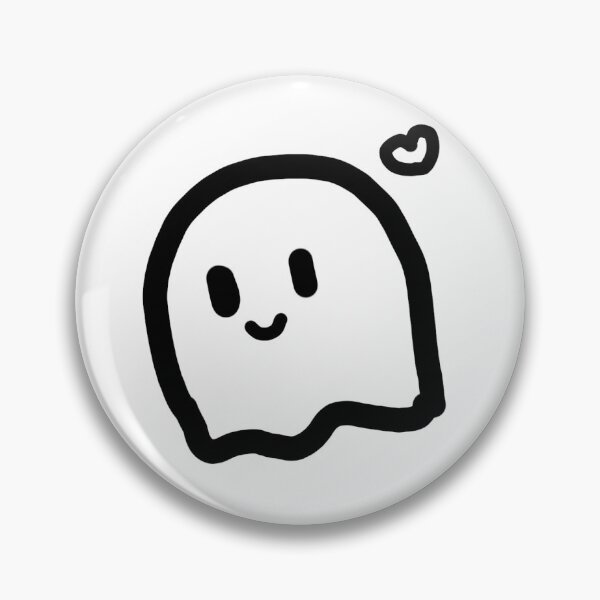 Item preview, ghost with little heart designed and sold by Sushiitz.