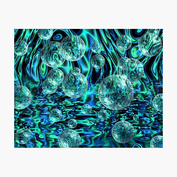 Abstract bubbles Photographic Print