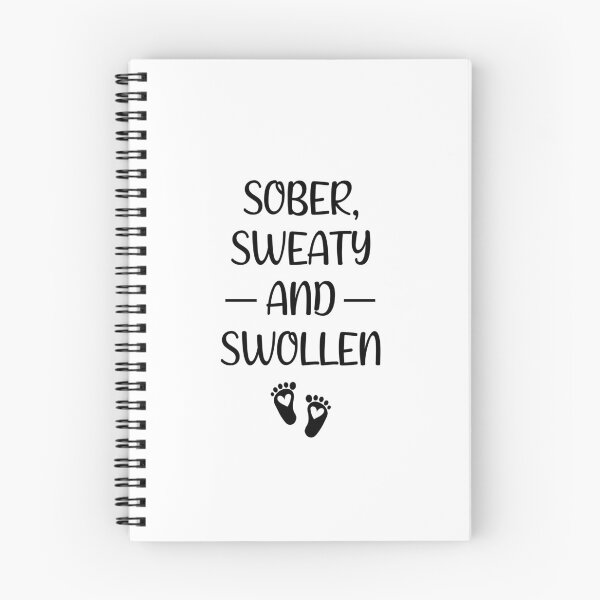 Item preview, sober sweaty and swollen, pregnancy announcement, pregnant, pregnancy, matching Mommy Daddy EST, couples pregnancy announcement  funny sarcastic Rude Offensive saying, designed and sold by joygift369.
