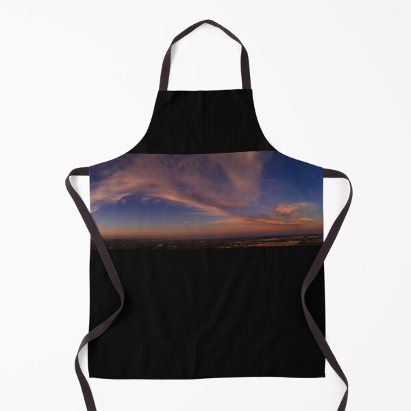Item preview, Fluffy pink clouds at sunset against a deep blue sky aerial panoramic designed and sold by James-Cole.