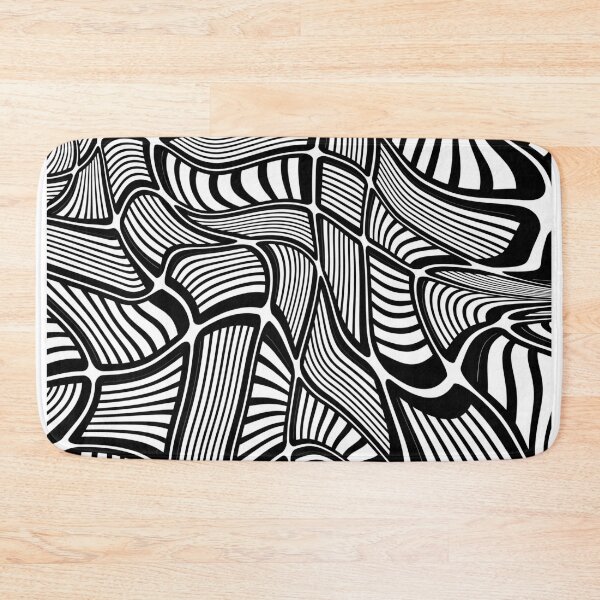 Aperçu de l'œuvre Illusion d'optique Trippy Distorted Squares créée et vendue par ColorPopArtBoutique.