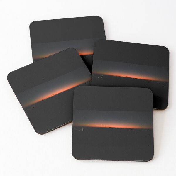 Item preview, Aerial shot of final light of a distant sunsets afterglow with street lights below designed and sold by James-Cole.