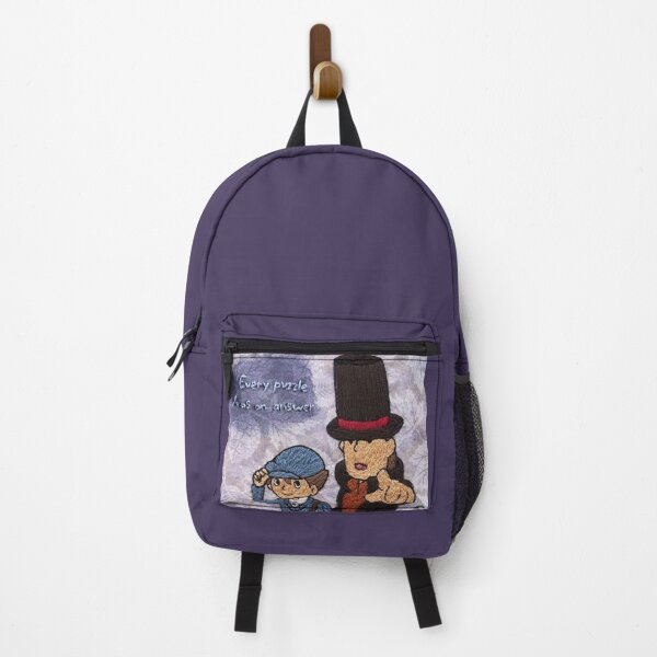 Item preview, Professor Layton and Luke "Every Puzzle Has an Answer" Embroidery Fan Art designed and sold by ashleygilland.