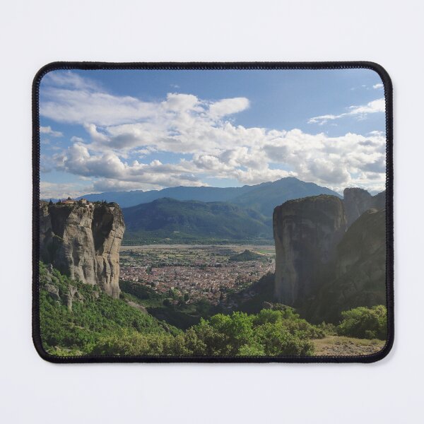 Item preview, View of Kalabaka from the Meteora Monasteries in Greece designed and sold by HiddenPlaces.