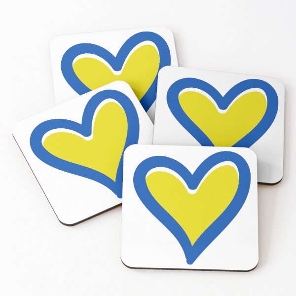 Item preview, Two Hearts. Blue Yellow Colors Flag Of Ukraine designed and sold by AlexLab.