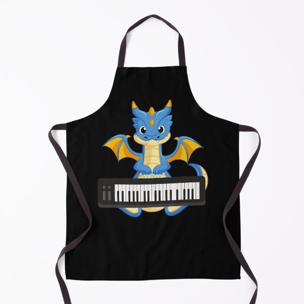 Item preview, Dragon Playing Piano ,Funny Good Dragon Piano Lovers Blue Design designed and sold by contractingsdsd.