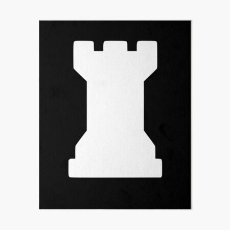 Chess Piece White Rook Chess Club Rook White Chess Castle Sticker for Sale  by Minnesnowta