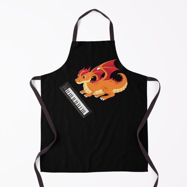 Item preview, Dragon Playing Piano ,Funny Good Dragon Piano Lovers Orange Design designed and sold by contractingsdsd.