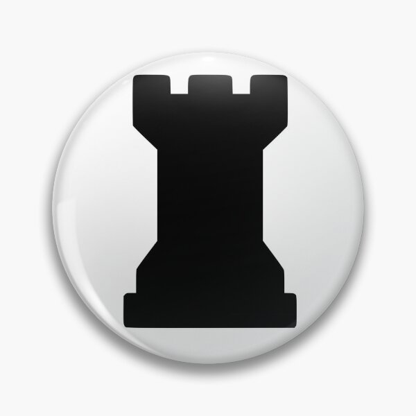 Item preview, Chess Piece Black Rook Chess Club Rook Black Chess Castle designed and sold by Minnesnowta.