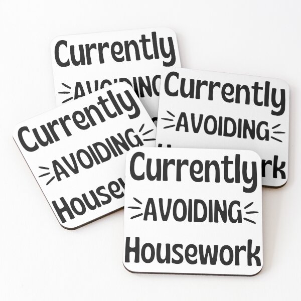 Item preview, Currently Avoiding Housework. Humorous Procrastination Quote. designed and sold by That Cheeky Tee.