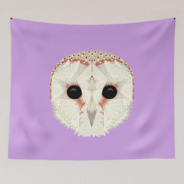 Item preview, Barn Owl - Purple designed and sold by Elisa Yinh Creative.