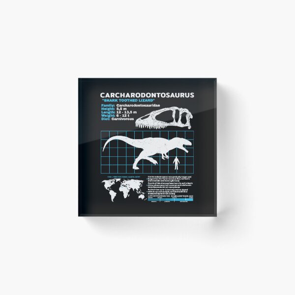 Item preview, Carcharodontosaurus datasheet designed and sold by NicGrayGraphic.