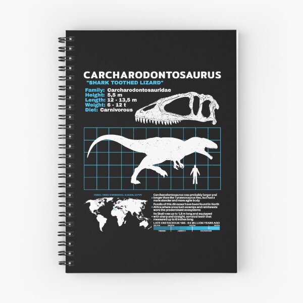 Artikelvorschau, Carcharodontosaurus Datenblatt entworfen und verkauft von NicGrayGraphic.