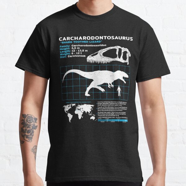 Carcharodontosaurus data sheet Classic T-Shirt