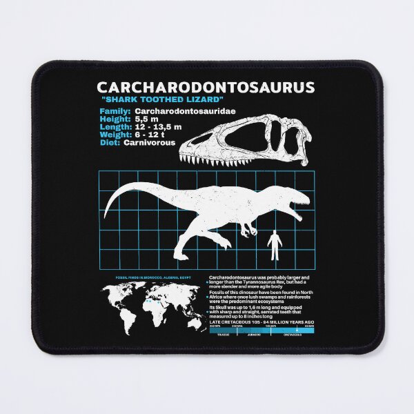 Item preview, Carcharodontosaurus datasheet designed and sold by NicGrayGraphic.
