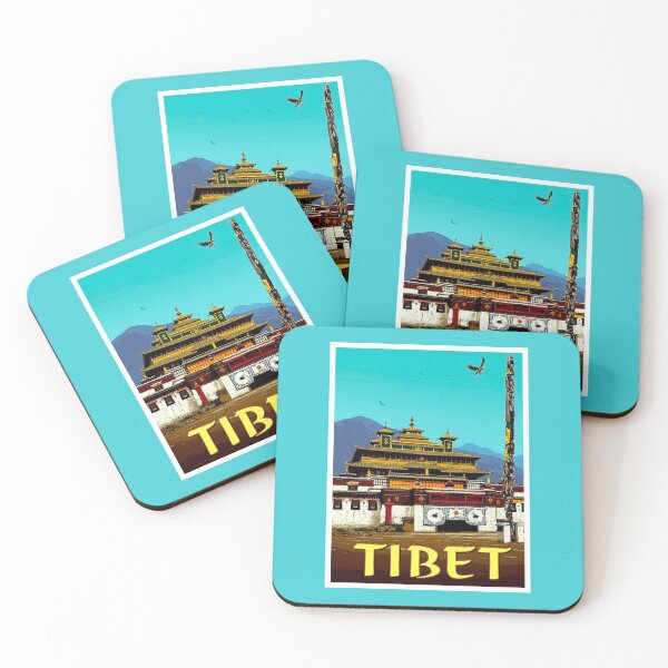 Item preview, TIBET : Vintage Himalaya Mountain  Monastery Advertising Print designed and sold by posterbobs.