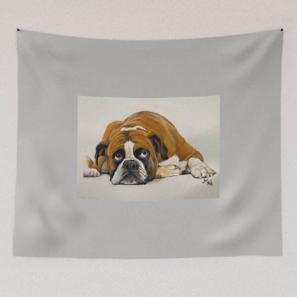 Item preview, "Stink Eye" Boxer in Pastels designed and sold by Marla Kurzec.