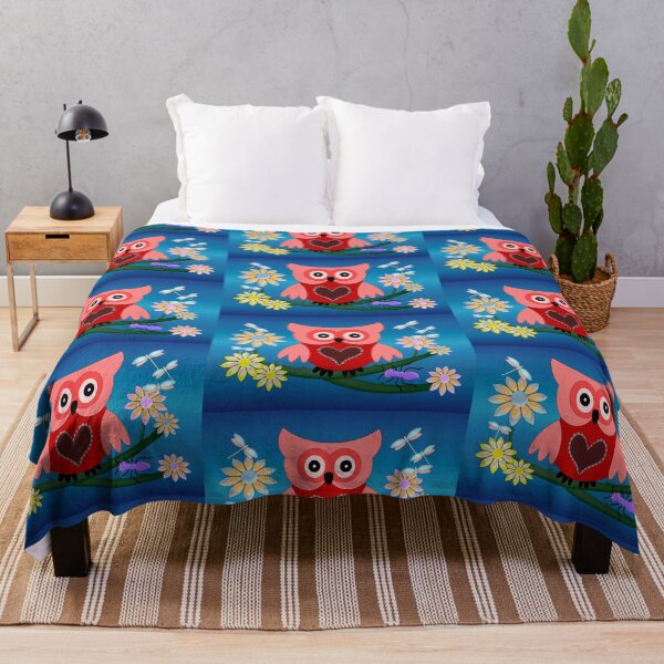 Item preview, Cute Owl with Dragonflies, fantasy art designed and sold by LoneAngel.