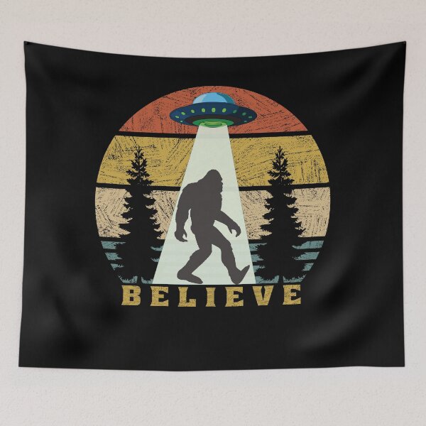 Item preview, Vintage Bigfoot  UFO alien believe  designed and sold by osamamohamad.