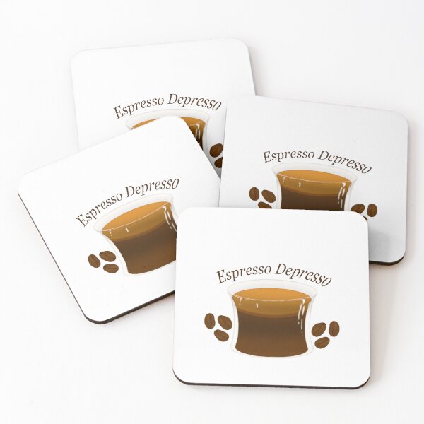 Item preview, Espresso Depresso designed and sold by BookwormSticker.