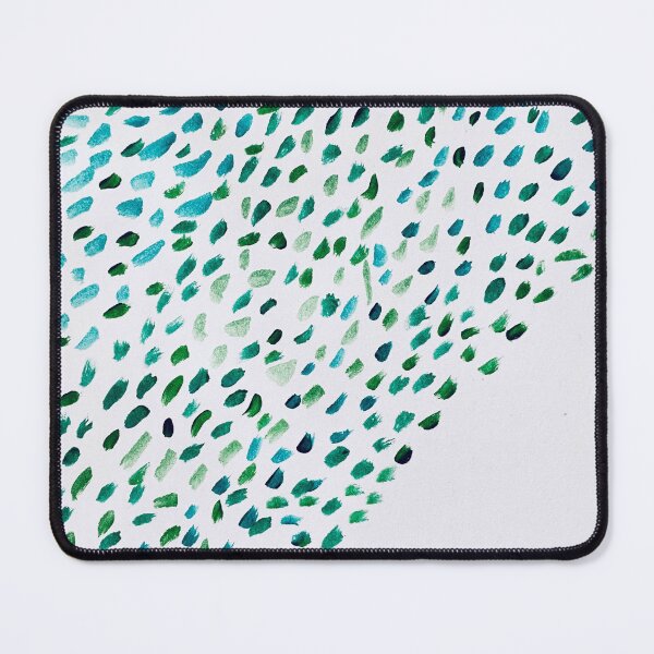 Item preview, Blue and Green Abstract Speckles Wave designed and sold by lineandspeckle.