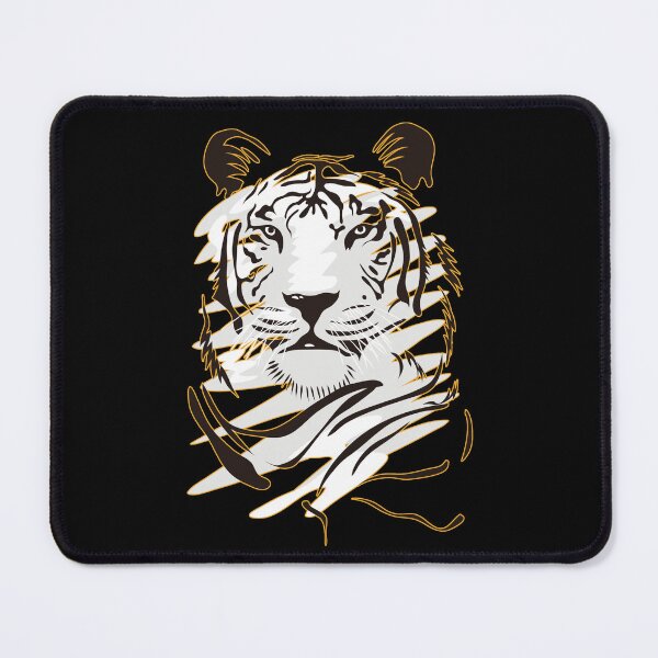 Artikelvorschau, Schwarz-Weiß-Tiger - Farbe 01 - Orange Kontur entworfen und verkauft von SumarUp.
