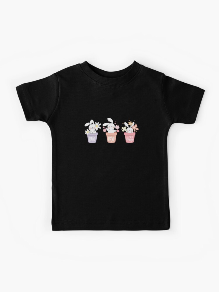 Thumbnail 1 of 2, Kids T-Shirt, Peace, Love and Be Happy designed and sold by DesiBoli.