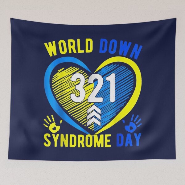 Item preview, Blue Yellow Heart 21 World Down Syndrome Awareness Day 2022 designed and sold by FanknaHanmoi.