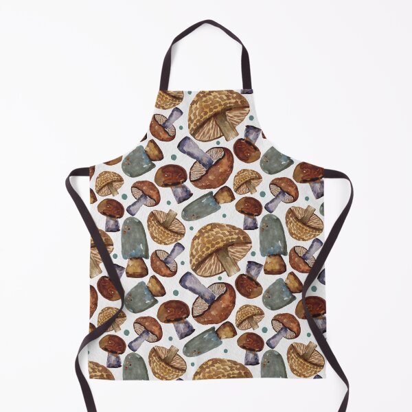 Item preview, Forest Mushrooms - Brown & Blue designed and sold by aliciahayesart.