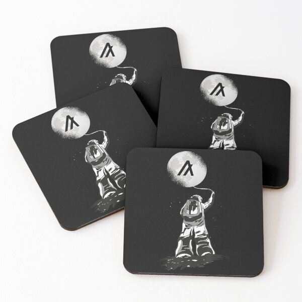 Artikelvorschau, Algorand Coin Crypto Token Blockchain Astronaut Moon T-Shirt entworfen und verkauft von AndreSonnen.
