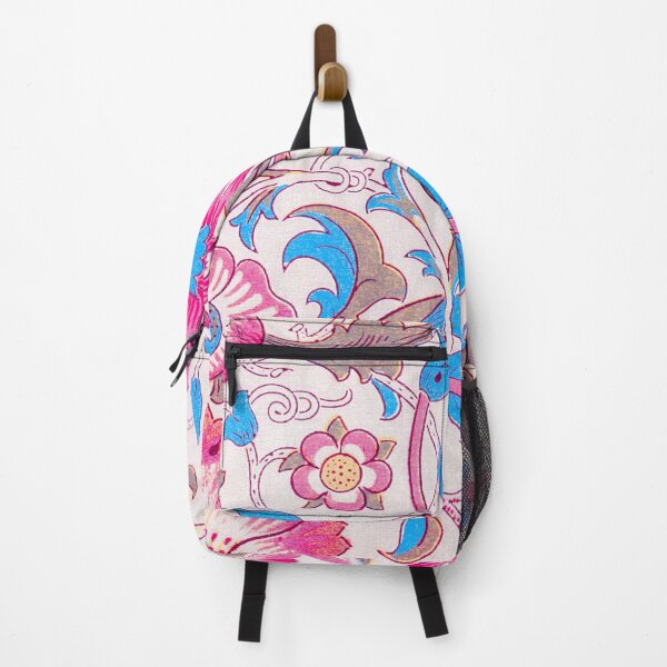 Item preview, Bright Fuchsia Blue Floral Lodden Pattern designed and sold by fowons.