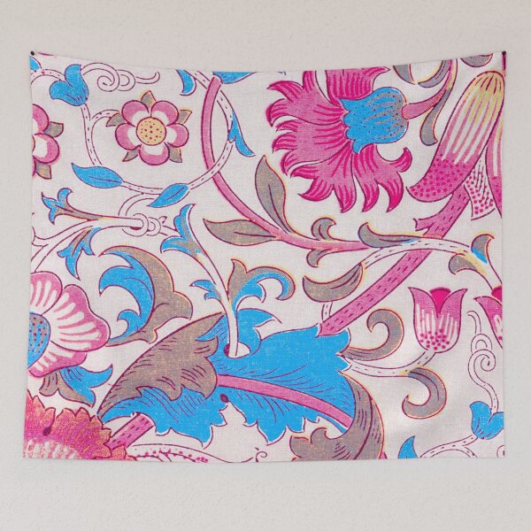 Item preview, Bright Fuchsia Blue Floral Lodden Pattern designed and sold by fowons.