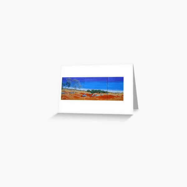 OUTBACK VISTA TRIPTYCH (AUSTRALIA) Greeting Card
